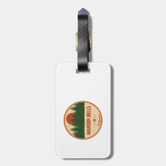 Étiquette À Bagage Maroon Bells Wilderness (Dos Vertical)