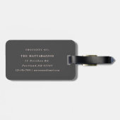 Étiquette À Bagage Marque à bagages M. et Mme nouvellement mariée (Dos horizontal)