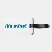 Étiquette À Bagage Marque à bagages unique et caractéristique "It's M (Dos horizontal)