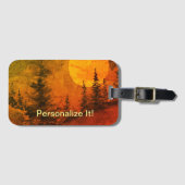 Étiquette À Bagage Marque bagage paysagère rurale (Devant Horizontal)