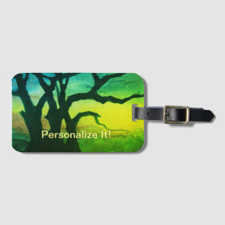 Étiquette À Bagage Marque bagage paysagère rurale