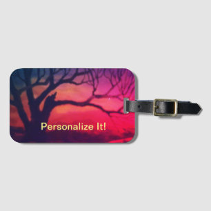 Étiquette À Bagage Marque bagage paysagère rurale