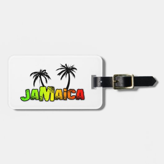 Étiquette À Bagage Marque bagage pour les cocotiers jamaïcains (Devant horizontal)