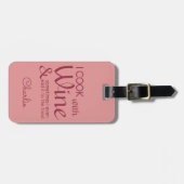 Étiquette À Bagage Marque de bagage de texte personnalisée de la cita (Devant horizontal)