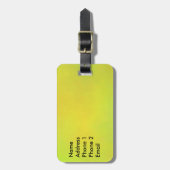 Étiquette À Bagage Marque de bagage jaune tournesol (Devant Vertical)