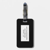 Étiquette À Bagage Marque de bagage M. Luggage (Dos Vertical)