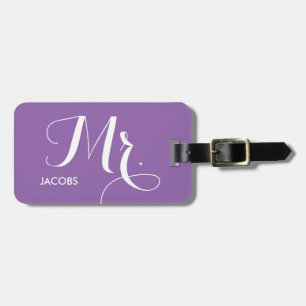 Étiquette À Bagage Marque de bagage - violet