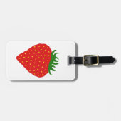 Étiquette À Bagage Marque simple à bagages personnalisés fraise (Devant horizontal)