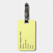 Étiquette À Bagage Marron (Dos Vertical)