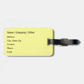 Étiquette À Bagage Marron (Dos horizontal)