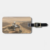 Étiquette À Bagage Mars 2020 Rover Sur La Surface De Mars. (Devant horizontal)