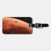 Étiquette À Bagage Mars Science Laboratory approchant Mars. (Devant horizontal)