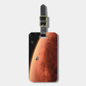 Étiquette À Bagage Mars Science Laboratory approchant Mars. (Devant Vertical)