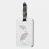 Étiquette À Bagage Marsala Heron (Dos Vertical)