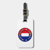 Étiquette À Bagage Marseille France (Devant Vertical)