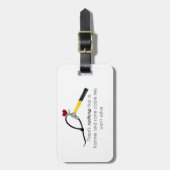 Étiquette À Bagage Marteau et zap-strap (Devant Vertical)