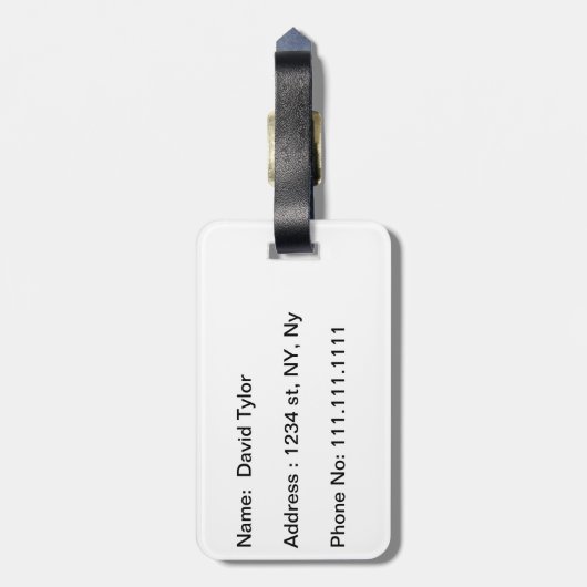 Étiquette À Bagage Marteau et zap-strap (Dos Vertical)