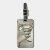 Étiquette À Bagage Martini (Devant Vertical)