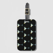 Étiquette À Bagage Martini Amateurs De Cocktail Bar De Verre Alcool (Devant Vertical)