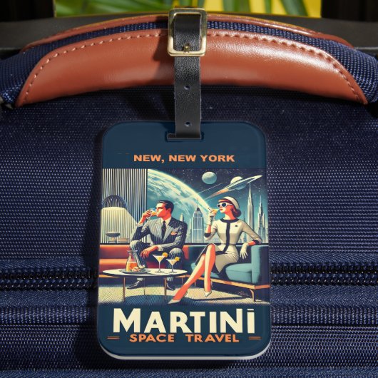 Étiquette À Bagage Martini Space Travel Affiches New York (Insitu Rectoal 2)