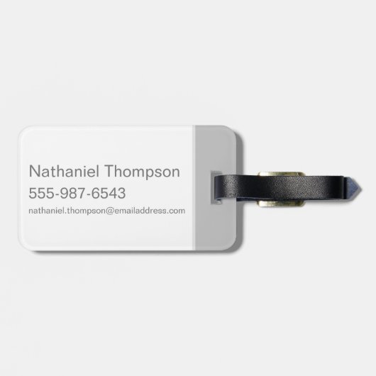 Étiquette À Bagage MARVIN LA pensée MARTIAN™ (Dos horizontal)