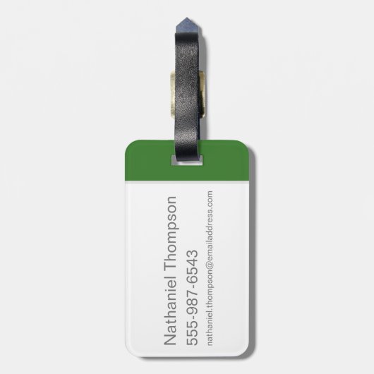 Étiquette À Bagage MARVIN L'Identité MARTIAN™ (Dos Vertical)