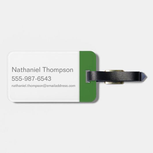 Étiquette À Bagage MARVIN L'Identité MARTIAN™ (Dos horizontal)