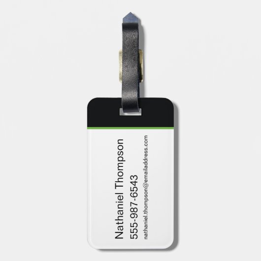 Étiquette À Bagage MARVIN MARTIAN™ Silhouette avec Raygun (Dos Vertical)