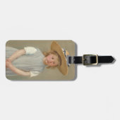 Étiquette À Bagage Mary Cassatt - Enfant en paille Casquette (Devant horizontal)