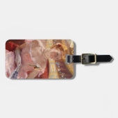 Étiquette À Bagage Mary Cassatt - Femme avec collier de perle dans un (Devant horizontal)