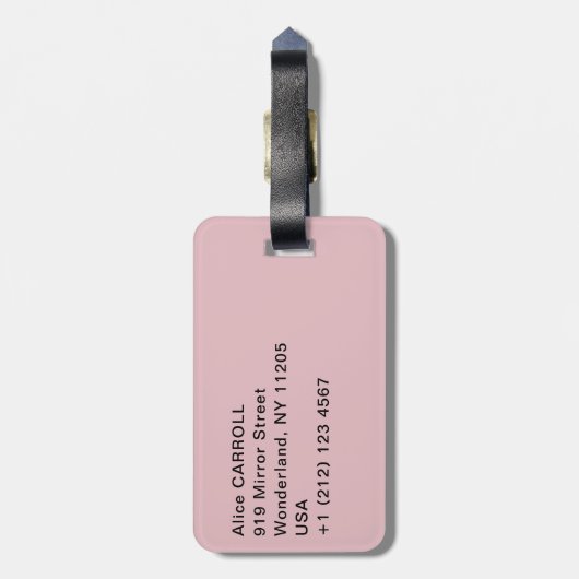 Étiquette À Bagage Mary Cassatt - La Coupe du Thé (Dos Vertical)