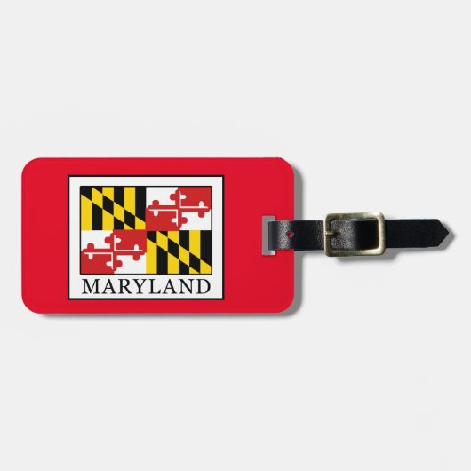 Étiquette À Bagage Maryland (Devant horizontal)