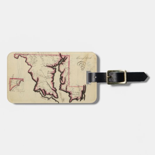 Étiquette À Bagage Maryland 3 (Devant horizontal)