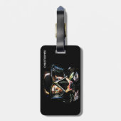 Étiquette À Bagage Masque psychédélique de costume de plongée de (Dos Vertical)