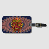 Étiquette À Bagage Masque rituel du roi guerrier tribal (Devant Horizontal)