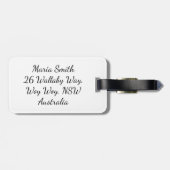 Étiquette À Bagage Masquer le lapin de Pâques (Dos horizontal)