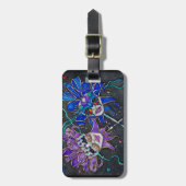 Étiquette À Bagage Masques de farceur de comédie/tragédie (Devant Vertical)