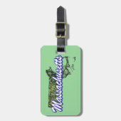 Étiquette À Bagage Massachusetts (Devant Vertical)