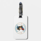 Étiquette À Bagage Massachusetts de Plymouth Colonial (Dos Vertical)