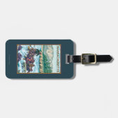 Étiquette À Bagage MassachusettsRiver transportant la scène par (Devant horizontal)