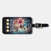 Étiquette À Bagage Massage Thérapie Guérison Mains Énergie Spa Bien-ê (Devant horizontal)