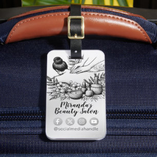 Étiquette À Bagage Massage Thérapie Guérison Mains Énergie Spa Bien-ê