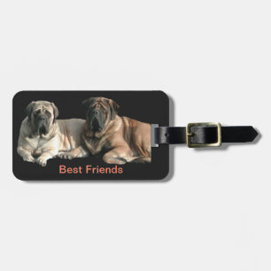Étiquette À Bagage Mastiff Best Friends