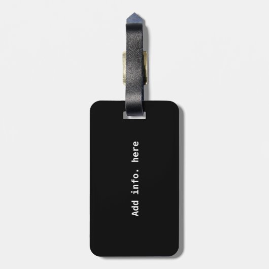 Étiquette À Bagage Mathématiques Geeky de maths personnalisées (Dos Vertical)