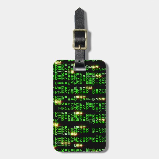 Étiquette À Bagage Matrice de code (Devant Vertical)