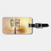 Étiquette À Bagage Matthieu 5:14 Tu es la Lumière du Monde (Devant horizontal)