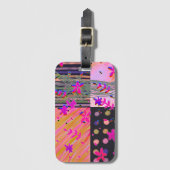 Étiquette À Bagage Maximalisme Floral Hommage À L'Art Moderne (Devant Vertical)