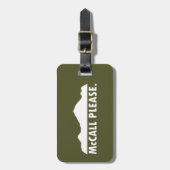 Étiquette À Bagage McCall Idaho S'Il Vous Plaît (Devant Vertical)