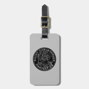 Étiquette À Bagage Médaille de Christopher de saint