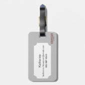 Étiquette À Bagage Médaille de Christopher de saint (Dos Vertical)